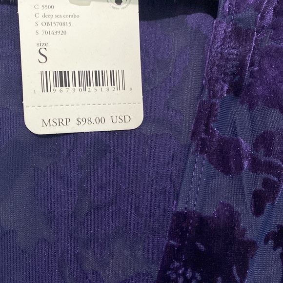 NWT Free People Magic Hour Bodysuit in Deep Sea Combo |Size Small - Picture 7 of 14